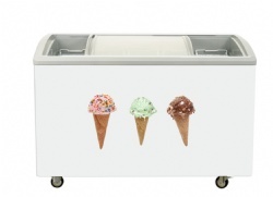 Ice-cream Freezer-Glass door