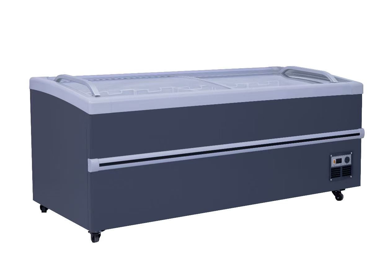 Supermarket Freezer-Curved Glass